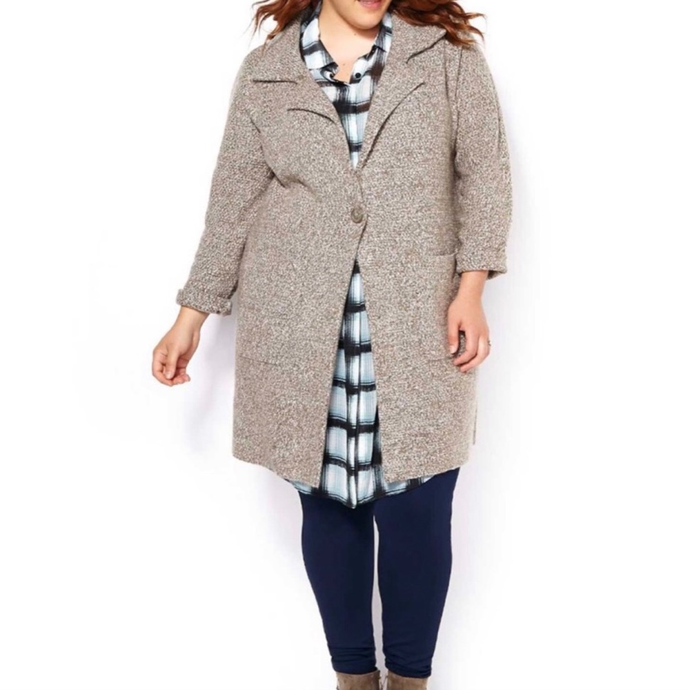 🆕 Penningtons Tan Cardigan - Size 5X